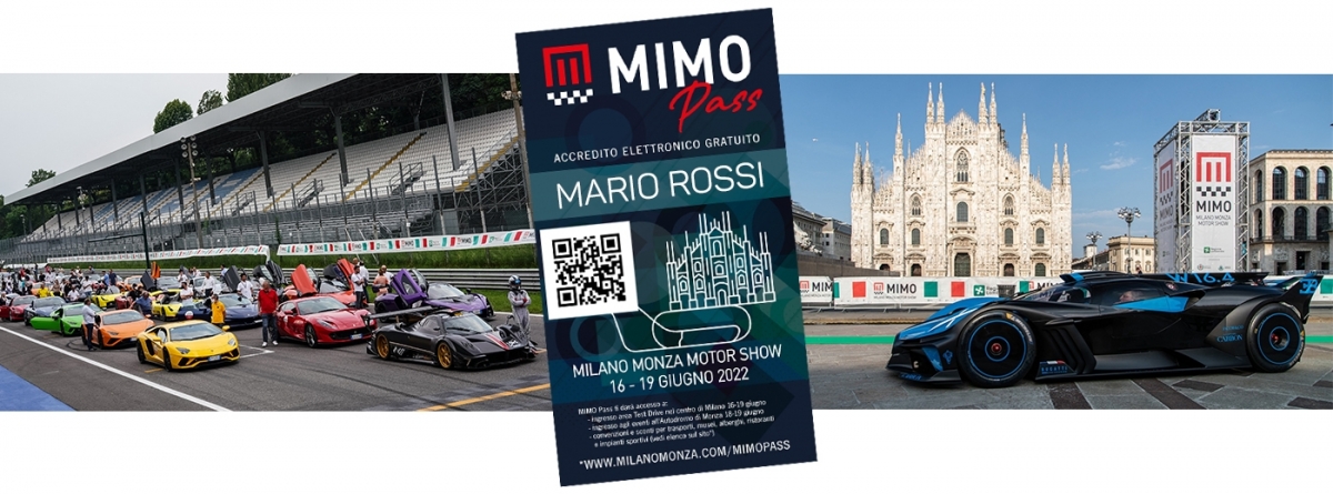 The MIMO Pass is the novelty of the second edition of the Milano Monza Motor Show
